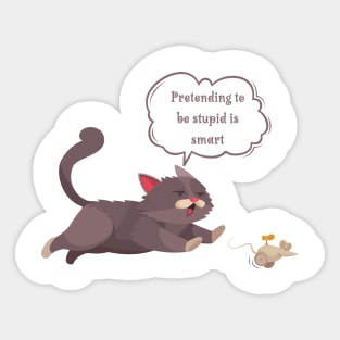 cat and mouse Sticker